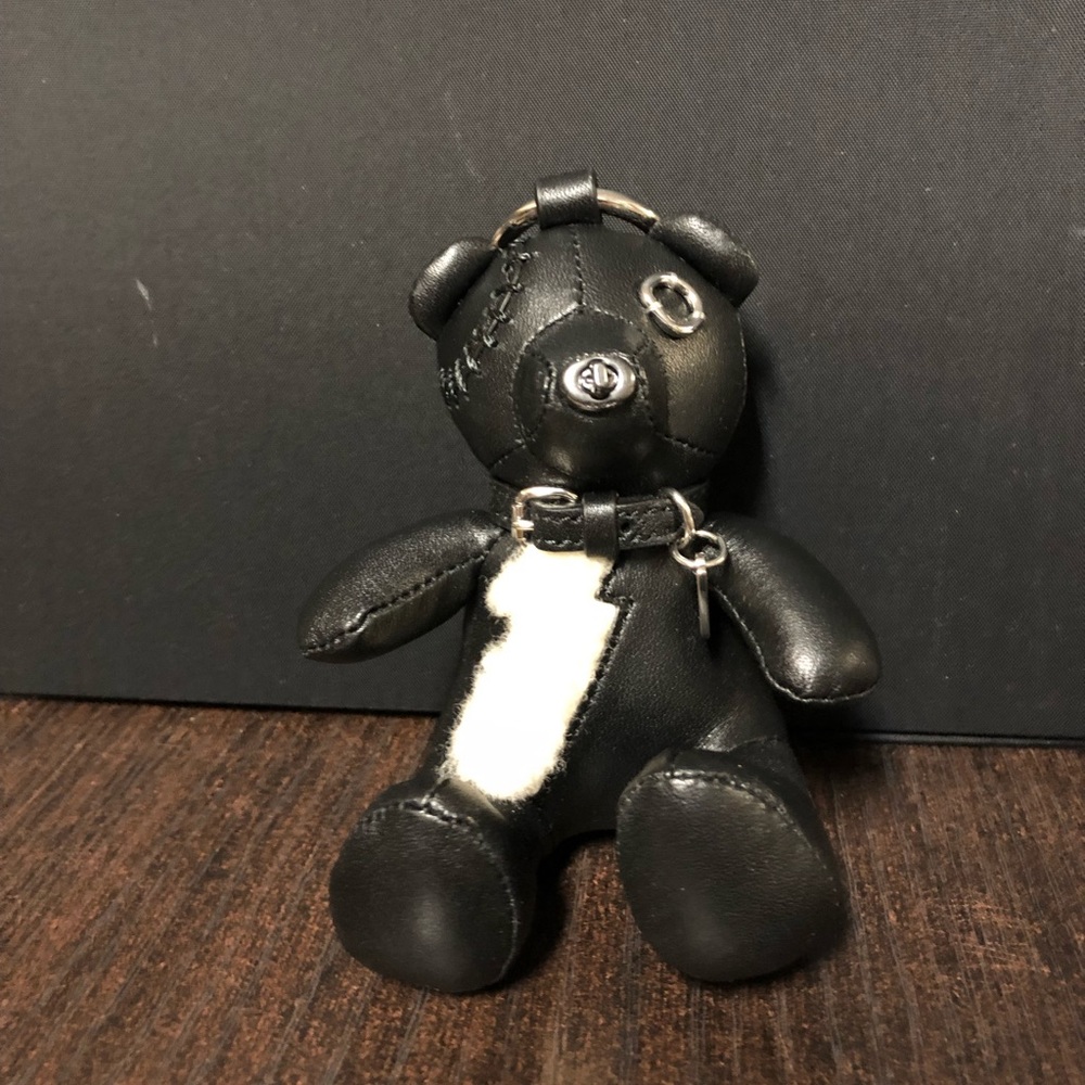 - Brand new coach leather bear key chain